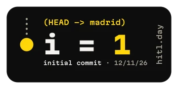 Sticker i = 1, initial commit: el de la primera iteración, edición limitada
